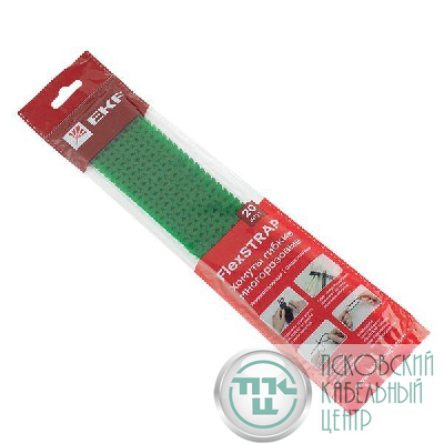 Хомут гибкий многоразовый зел. FlexSTRAP (уп.20шт) PROxima EKF plc-fs-gr