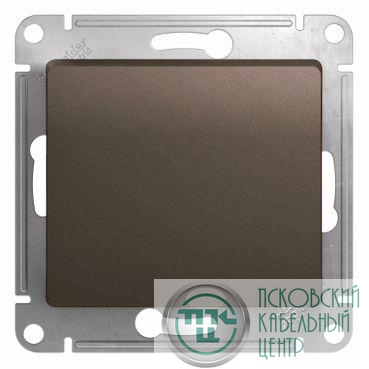 Выключатель 1-кл. СП Glossa 10А IP20 (сх. 1) 10AX механизм шоколад. SE GSL000811