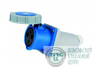 Розетка стационарная 2Р+РЕ 125А 220В IP67 РС-103 DEKraft 26199DEK