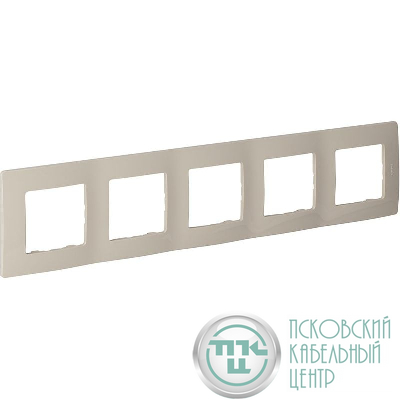 Рамка 5-м СП Etika IP20 сл. кость IEK 672515