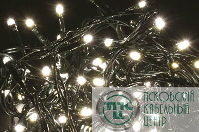 Гирлянда "Нить" 5м 50LED бел.LED бел. IP20 провод зел. 230В с контроллером 8 режимов IEK LGDB110-1-050-05-G-S-20