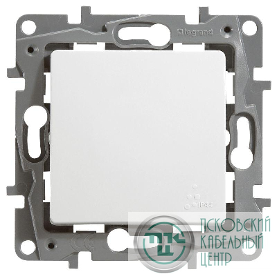 Переключатель 1-кл. СП Etika Plus 10А IP44 250В 10AX механизм бел. Leg 672200
