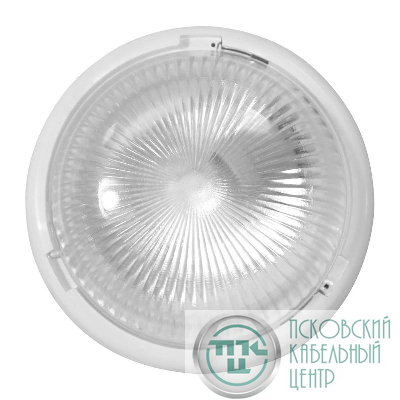 Светильник НБО 23-60-001 "Аква" d200 1х60Вт E27 IP44 прозр./корпус бел. (инд. упак.) Элетех 1005500905