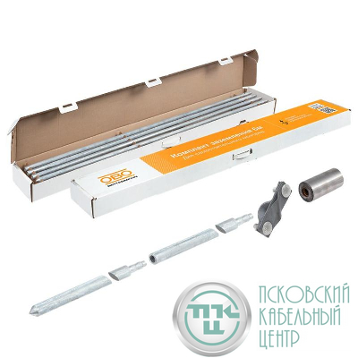 Комплект заземления безмуфтовый d20мм 6м сталь гор. цинк. OBO 5000756