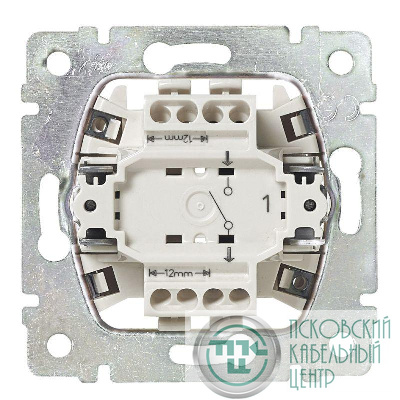 Выключатель 1-кл. 2п СП Valena 10А IP31 250В механизм алюм. Leg 770102