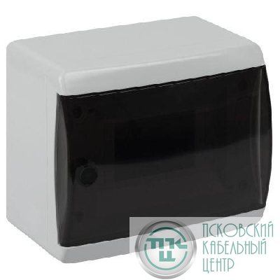 Корпус навесной ЩРН-П-6 ЭРА COMFORT IP41 прозр. крышка пластик. бел. ЭРА Б0067468