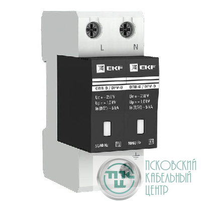 Ограничитель перенапряжения имп. ОПВ-D2 EKF opv-d2