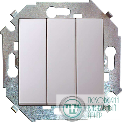 Выключатель 3-кл. СП Simon 15 16А IP20 винтов. зажим механизм бел. Simon 1591391-030