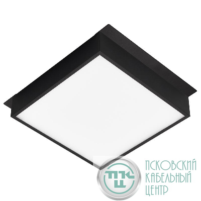 Светильник светодиодный DL-GRIGLIATO-S190x190-24W Day4000 (BK 100 deg 230) IP40 металл Arlight 045704
