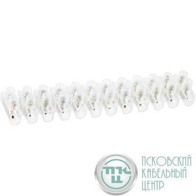 Колодка клеммная 1х4кв.мм 12 пар NTB-UPE-S12-3/WH-r полиэтилен бел. (уп.2шт) NAVIGATOR 71913