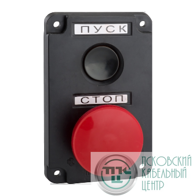 Пост кнопочный ПКЕ-122 2 У2 IP54 красн. гриб КЭАЗ 150741