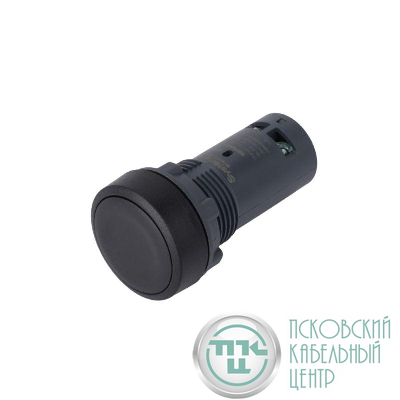 Кнопка моноблочная SB7 22мм с возвратом пластик 1НО IP65 черн. SE SB7NA21
