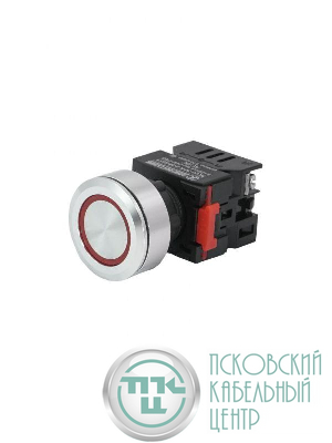 Лампа индикаторная ЛС(к)-30-К-2-220-65У1 светодиодная матрица d30мм 220В AC/DC IP65 красн. Электротехник ET016989