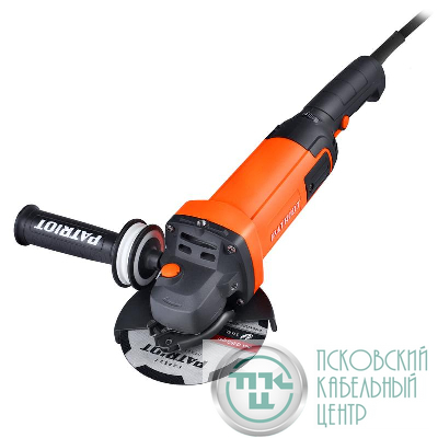Машина шлифовальная угловая УШМ AG 128E диск 125мм двуручная пылезащ. PATRIOT 110301129