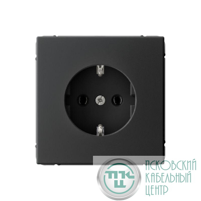 Розетка ArtGallery 16А с заземл. быстрозажим. клем. механизм карбон SE GAL001043S