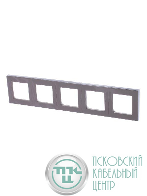 Рамка Levit 5п кофе макиато/бел. ABB 2CHH015050A6018