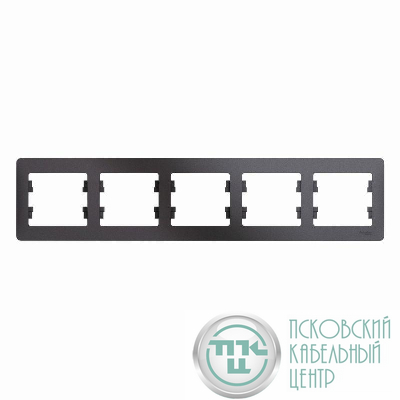 Рамка 5-м Glossa горизонт. графит SE GSL001305