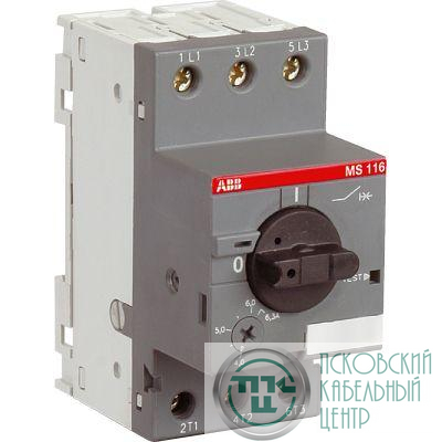 Выключатель автоматический для защиты двигателя 6.3А 50кА MS116-6.3 ABB 1SAM250000R1009
