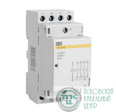 Контактор модульный КМ20-22 20А/4п 2з+2о 220В AC ИЭК MKK20-20-22