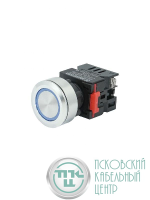 Лампа индикаторная ЛС(к)-30-С-2-220-65У1 светодиодная матрица d30мм 220В AC/DC IP65 син. Электротехник ET016993