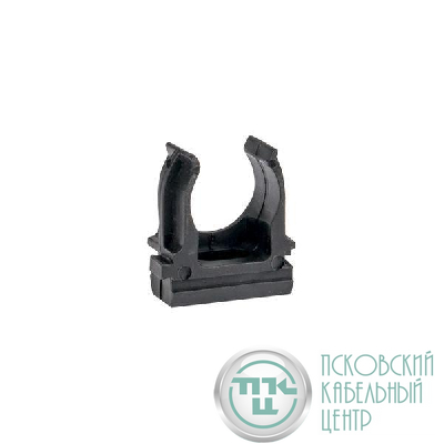 Держатель для труб (клипса) d16мм черн. (уп.10шт) Plast EKF derj-z-16b
