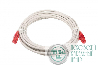 Патч-корд кат.5E U/UTP LSZH PC-LPM-UTP-RJ45-RJ45-C5e-5M-LSZH-GY 5 м. сер. Hyperline 42301