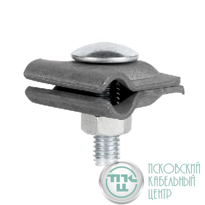 Зажим прута универсальный малый (пластина 30х30мм) HZ EKF lp-51510