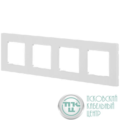 Рамка 4-м 12-5204-01М Классик бел. матов. Эра Б0067764