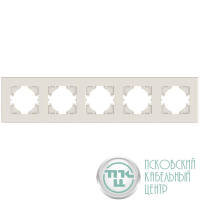 Рамка 5-местн. City беж. GUSI С1115-003