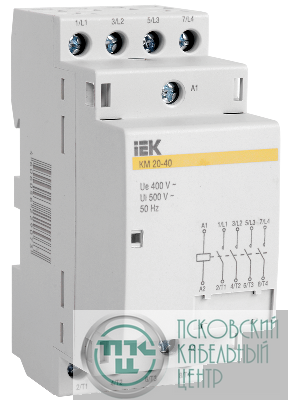 Контактор модульный КМ63-40 63А/4п 230В AC/DC ИЭК MKK20-63-40