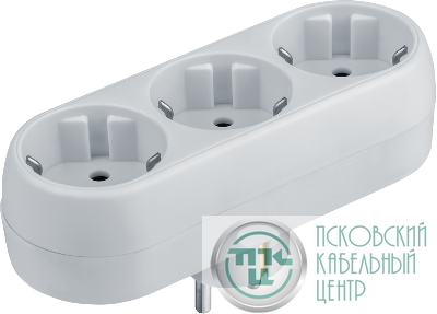 Разветвитель 3-м с заземл. 10А IP20 94 672 NAD-L-3E-WH в ряд Navigator 94672