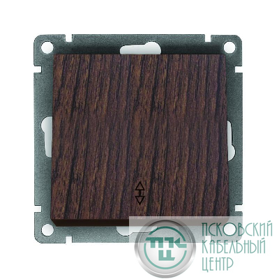 Переключатель проходной 1-кл. СП Афина 10А IP20 механизм венге Universal A0025-V