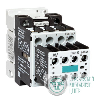 Комплект КМЭ 1НО 18А кат. 400В АС 2НО+2НЗ AVERES EKF ctr-s-18-10-400-av-22