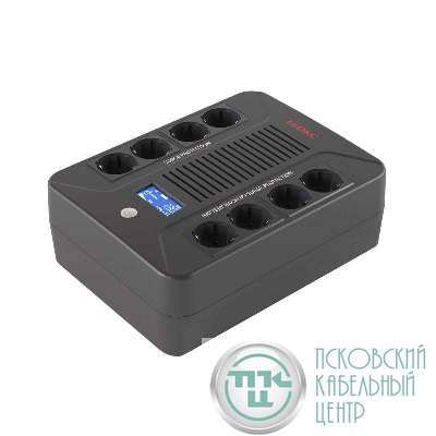 Источник бесперебойного питания линейно-интерактивный ДКС Info PDU 800 В.А/480Вт 1/1.8хSchuko LCD USB + RJ45 1х8А.ч DKC INFOPDU800LCD