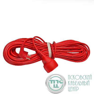 Удлинитель-шнур 1х20м с заземл. 16А IP20 3.5кВт ПВС 3х1.5 DOMTOK 2497