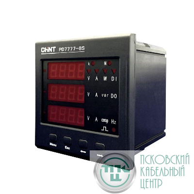 Прибор измерительный многофункциональный PD7777-8S4 3ф 5А RS-485 120х120 LED дисплей 380В CHINT 765098