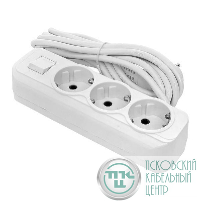 Удлинитель 3х3м с заземл. 16А IP20 Эксперт 3.0кВт с выкл. ПВС 3х1 PROxima EKF UBA16-310-3-03i