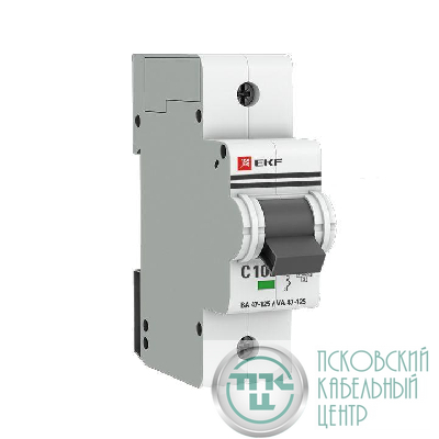 Выключатель автоматический модульный 1п C 100А 15кА ВА 47-125 PROxima EKF mcb47125-1-100C