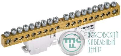 Шина L "фаза" неизол. на универс. держ. 8х12-18-Ср TEKFOR IEK TF-NN20-18-DL-K03