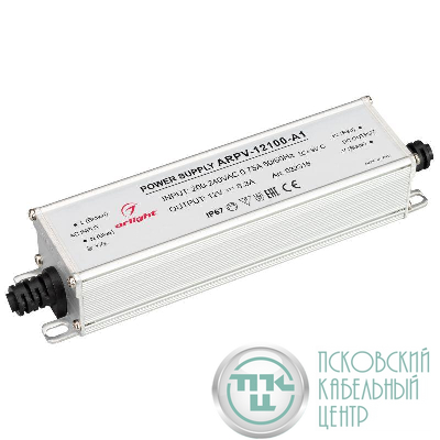 Блок питания ARPV-12100-A1 12В 8.3А 100Вт IP67 метал. 3 года Arlight 032316