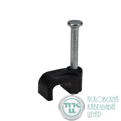 Крепеж кабеля плоский 6х4мм черн. (уп.50шт) Rexant 07-4206-1