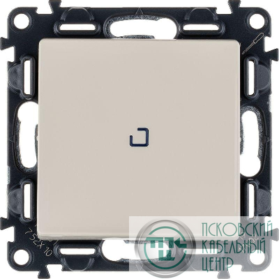 Выключатель 1-кл. СП Valena Life 10А IP20 250В 10AX с подсветкой с лицев. панелью механизм сл. кость Leg 752510