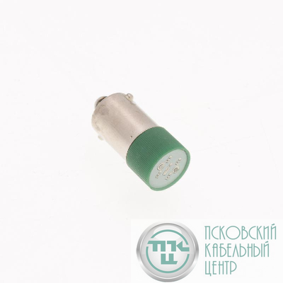 Светодиод 220В под патрон Ва9S LED220Y зел. EMAS LED220Y