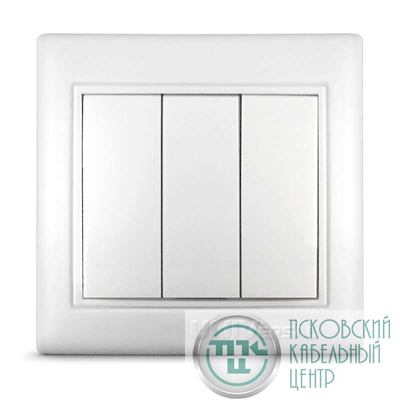 Выключатель 3-кл. СП Севиль 10А IP20 бел. UNIVersal С0043