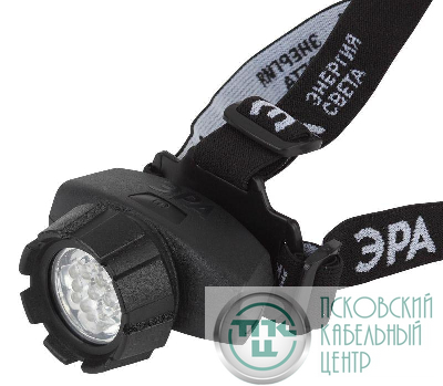 Фонарь GB-602 налобный 7хLED 3хAAA 4 реж. черн. блист. ЭРА Б0031382