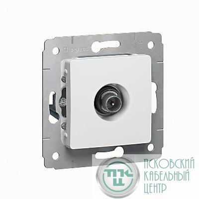 Розетка телевизионная оконечная TV СП Cariva 10дБ 2150/2400МГц бел. Leg 773679