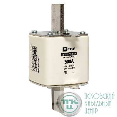 Вставка плавкая ППН-39 630/500А габарит 3 PROxima EKF fus-39/630/500