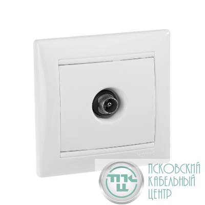 Розетка телевизионная TV 1-м СП Valena 2400мГц механизм бел. (DIY-упак.) Leg 695337