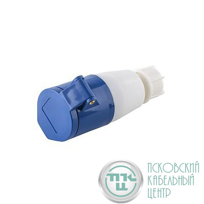Вилка переносная PPC 023 2Р+РЕ 32А 220В IP44 Pro JazzWay 5072312