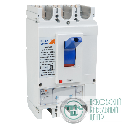 Выключатель автоматический OptiMat D630N TM400 УХЛ3 КЭАЗ 291466